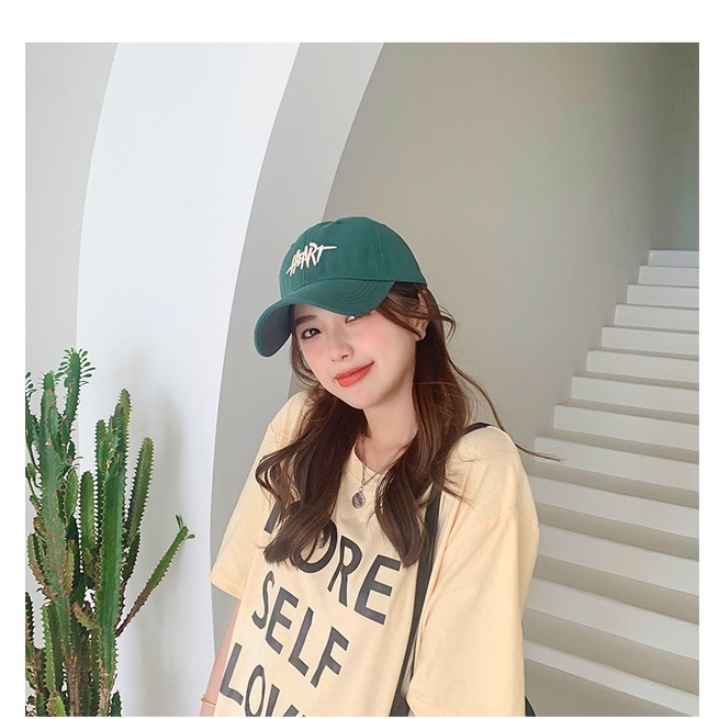 Mũ lưỡi trai HEART chất liệu vải kaki, form mềm thời trang, nón lưỡi trai nam nữ LOULI SAIGON M09
