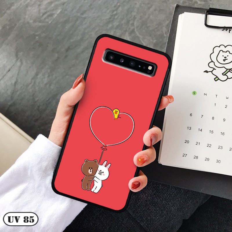 Ốp Samsung Galaxy S10 5G - lưng nhám viền dẻo ngộ nghĩnh