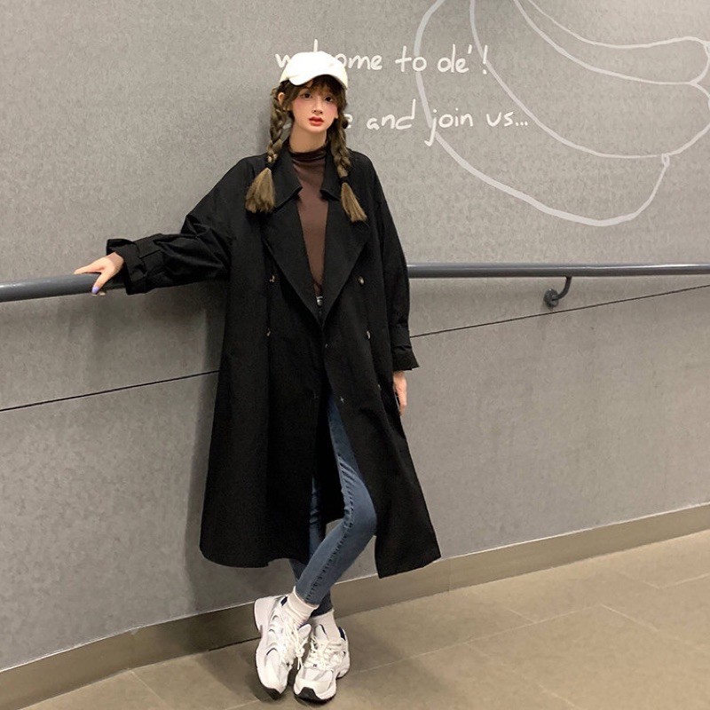 [order-có clip] Áo khoác măng tô kaki dáng dài | BigBuy360 - bigbuy360.vn