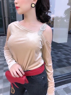 Áo nhung dây kim sa
