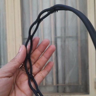 Bờm cài tóc giọt rỗng đen bóng/đen nhám (bản 1cm)