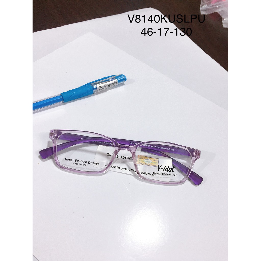 Gọng kính nhựa bé chính hãng V IDOL V8140KUSLPU- tặng hộp