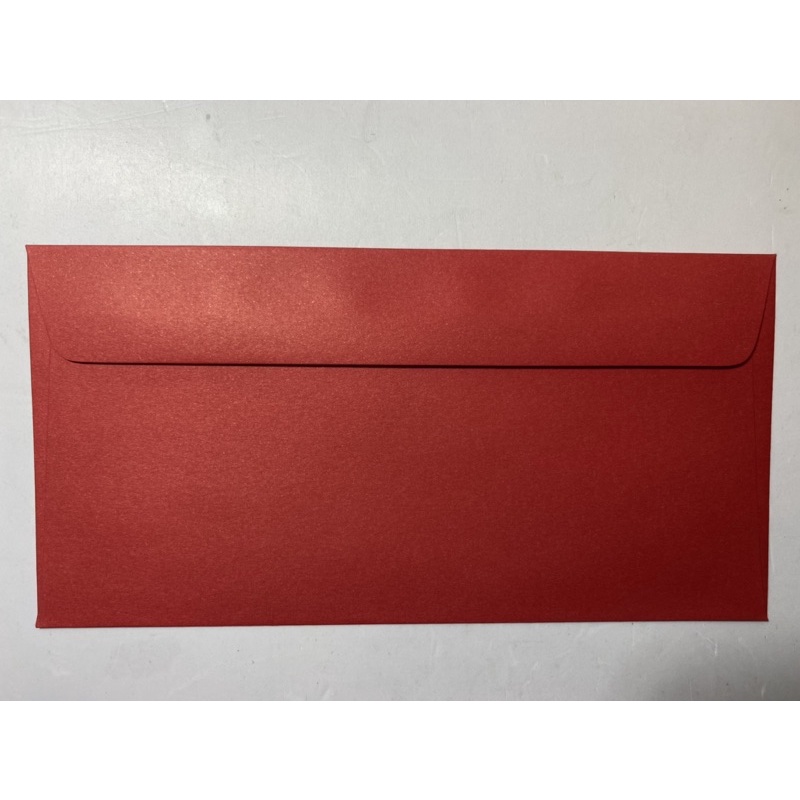 Bao thư đỏ Thái Lan 89x178mm, lì xì, thôi nôi, mừng thọ, cưới: xấp 10 cái.