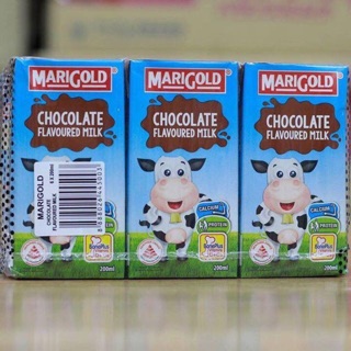 VỈ 3 HỘP SỮA TƯƠI MARIGOLD SOCOLA 200ML