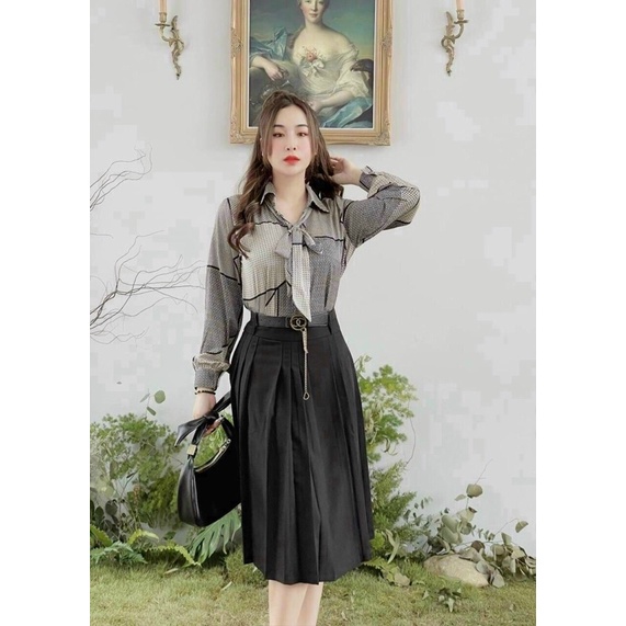 chân vây công sở @ xếp li @ đai váy sang trọng cho các chị em | BigBuy360 - bigbuy360.vn