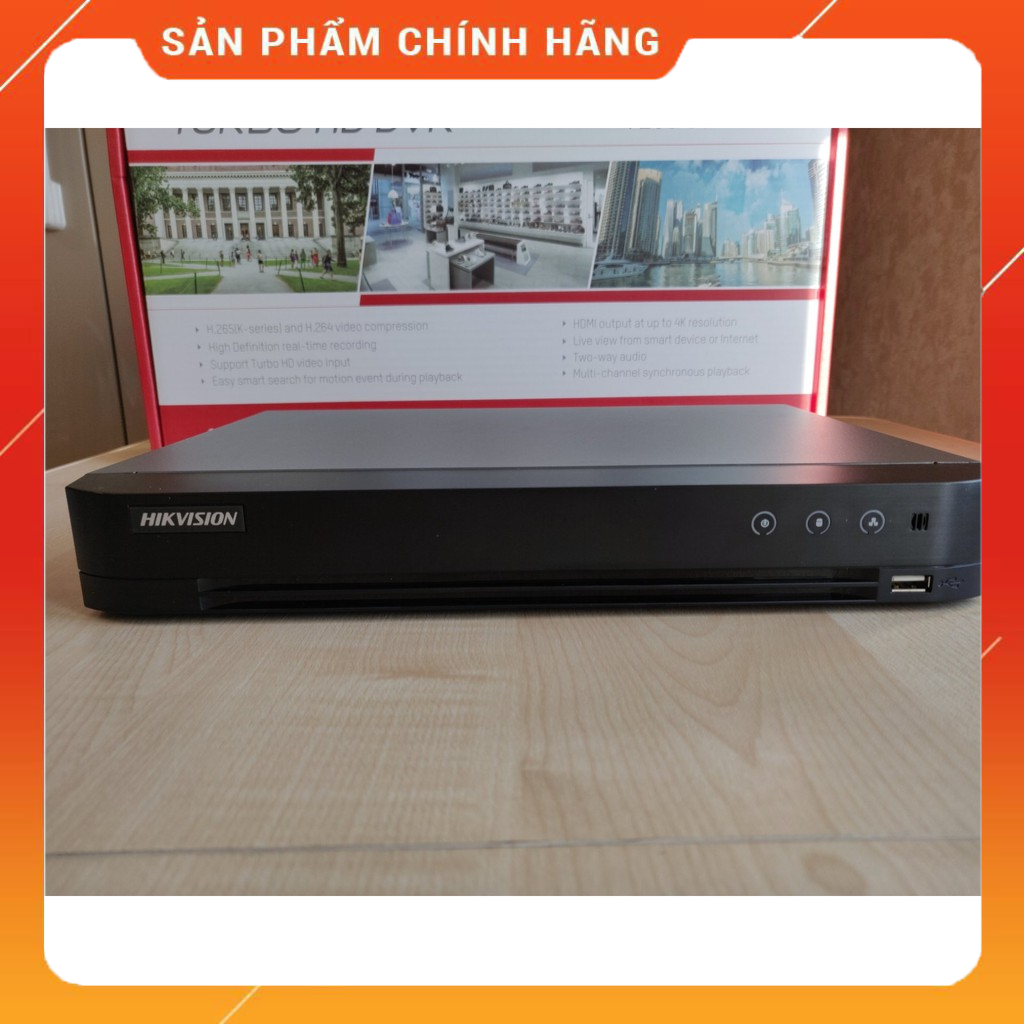 Đầu ghi 8 kênh HDTVI H.265+ Hikvision iDS-7208HQHI-M1/E - Hàng chính hãng