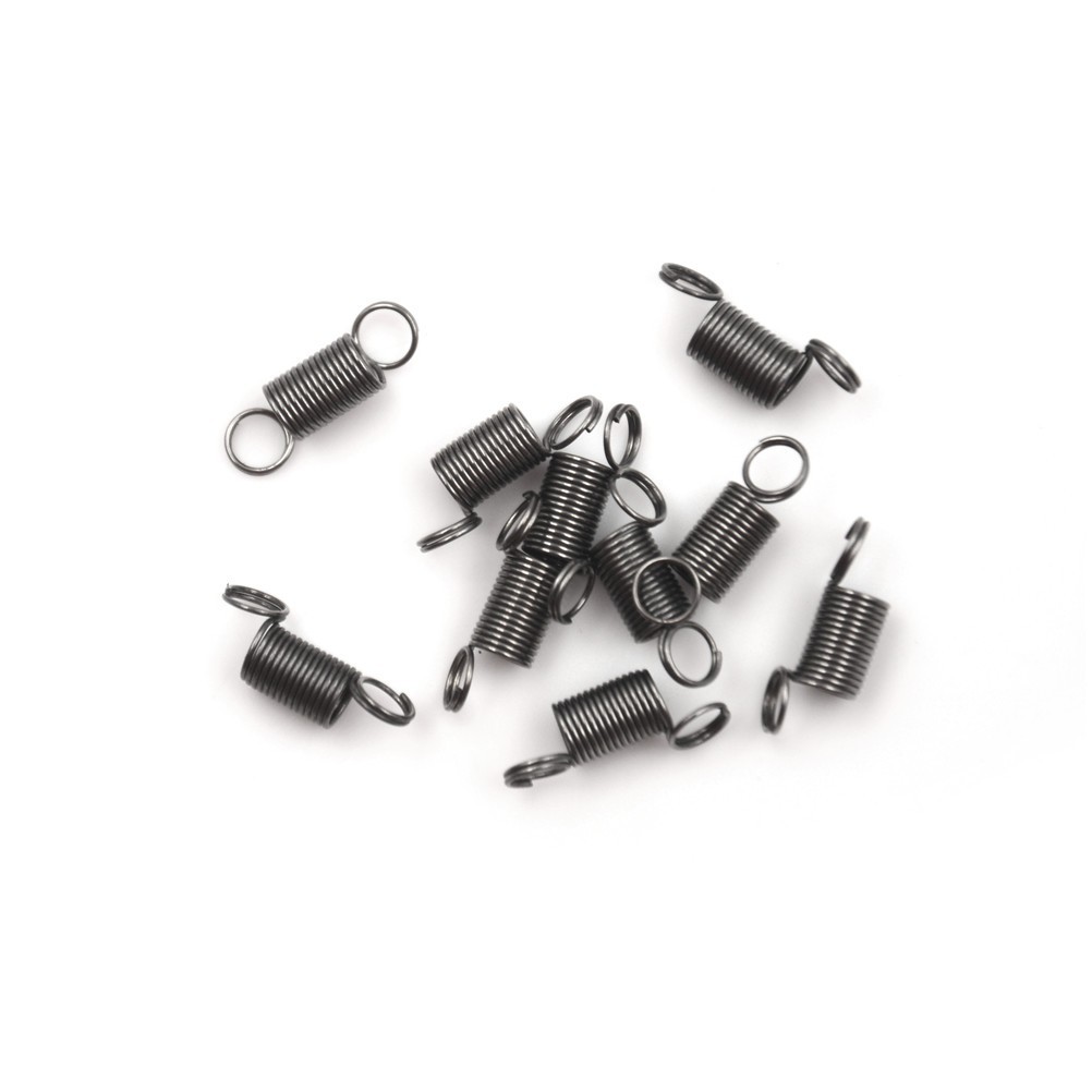 Bộ 10 Lò Xo Nhỏ Bằng Thép Không Gỉ 15mm Kèm Móc Cho Tensile DIY