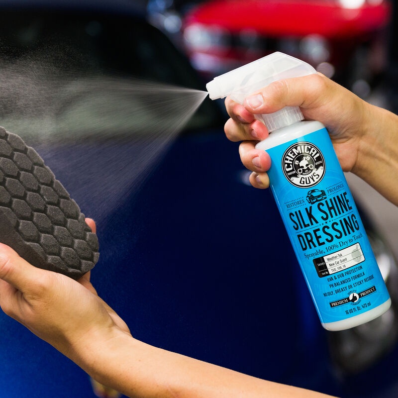 Dưỡng nội thất ô tô, dưỡng nhựa nhám CHEMICAL GUYS Silk Shine dùng phục hồi nhựa nhám, dung dịch lỏng, dung tích 478ml