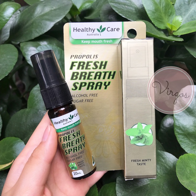 Xịt họng thơm miệng Healthy Care Propolis Fresh Breath Spray