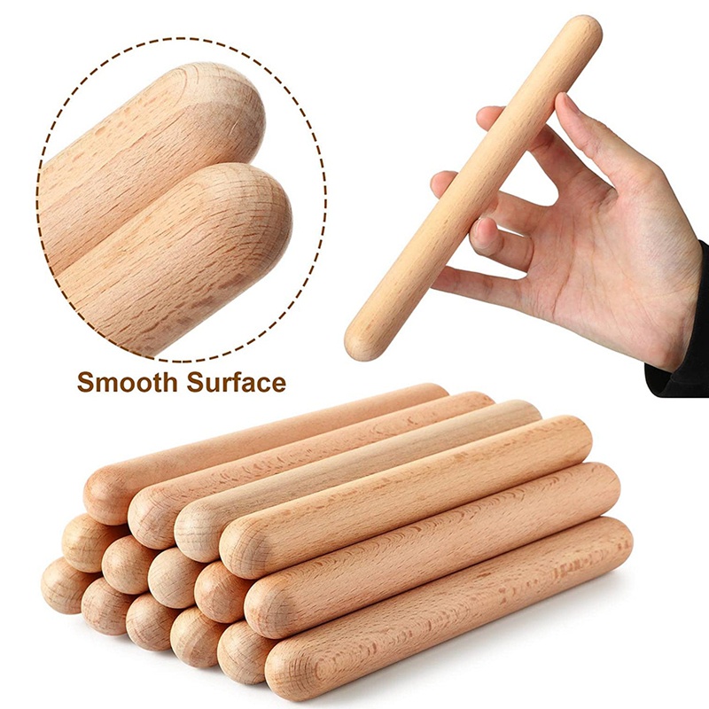 Bộ 20 Que Gỗ Gõ Nhạc Cụ Cho Bé 8 Inch