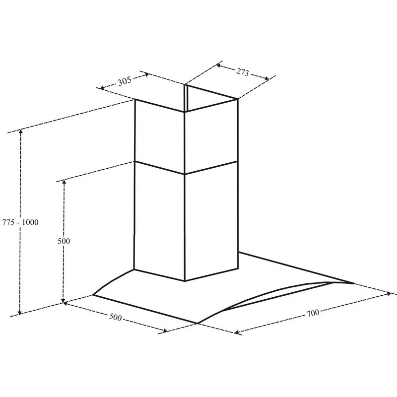 Máy hút mùi kính cong Canzy CZ 607 (Cảm ứng siêu nhạy, Máy siêu khỏe, Hút êm, Có điều khiển xa)