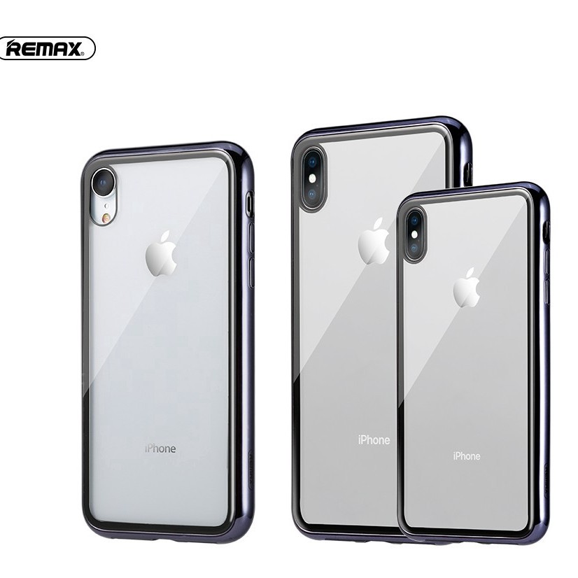 🌟CHÍNH HÃNG 🌟 Ốp lưng kính cường lực viền màu Remax , siêu đẹp iPHONE XR - LƯNG KÍNH VIỀN DẺO MÀU