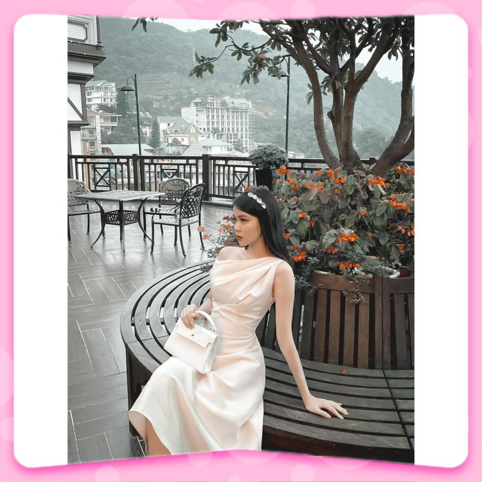 Đầm Nữ, Đầm dự tiệc lệch vai xòe sang trọng quý phái thời thượng V | BigBuy360 - bigbuy360.vn