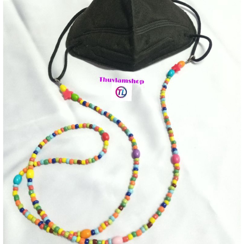 Dây đeo khẩu trang chống rớt kiểu Hàn mã T24 mic ngôi sao may mắn tiện lợi thời trang