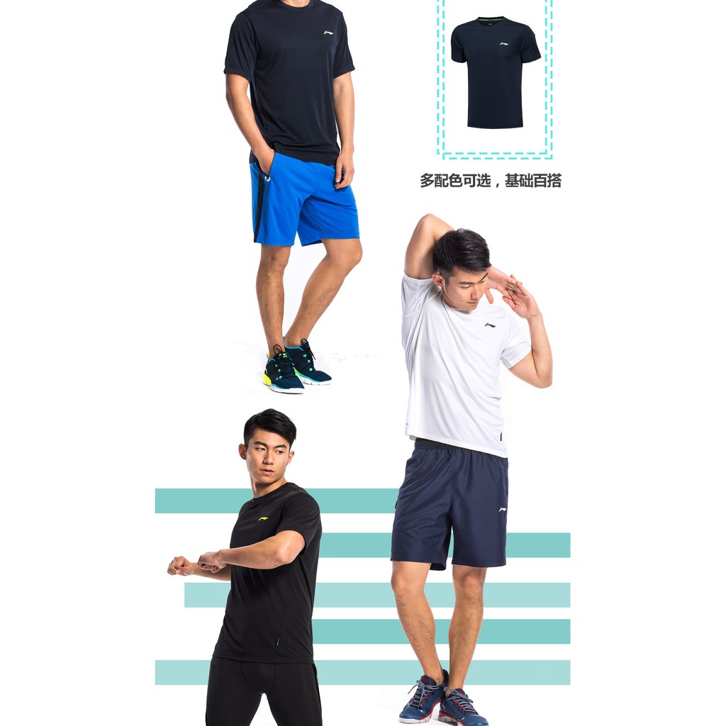 Áo phông Nam Lining dòng thun lạnh - Hàng sẵn