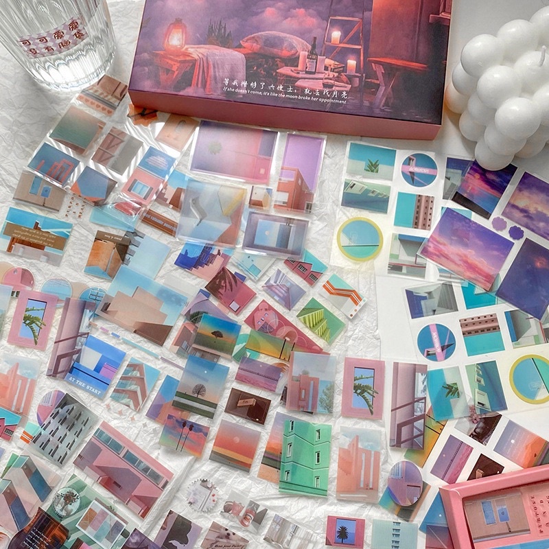Set 25 tấm sticker post card dán tường, trang trí sổ, phong cách vintage/thiên nhiên | BigBuy360 - bigbuy360.vn