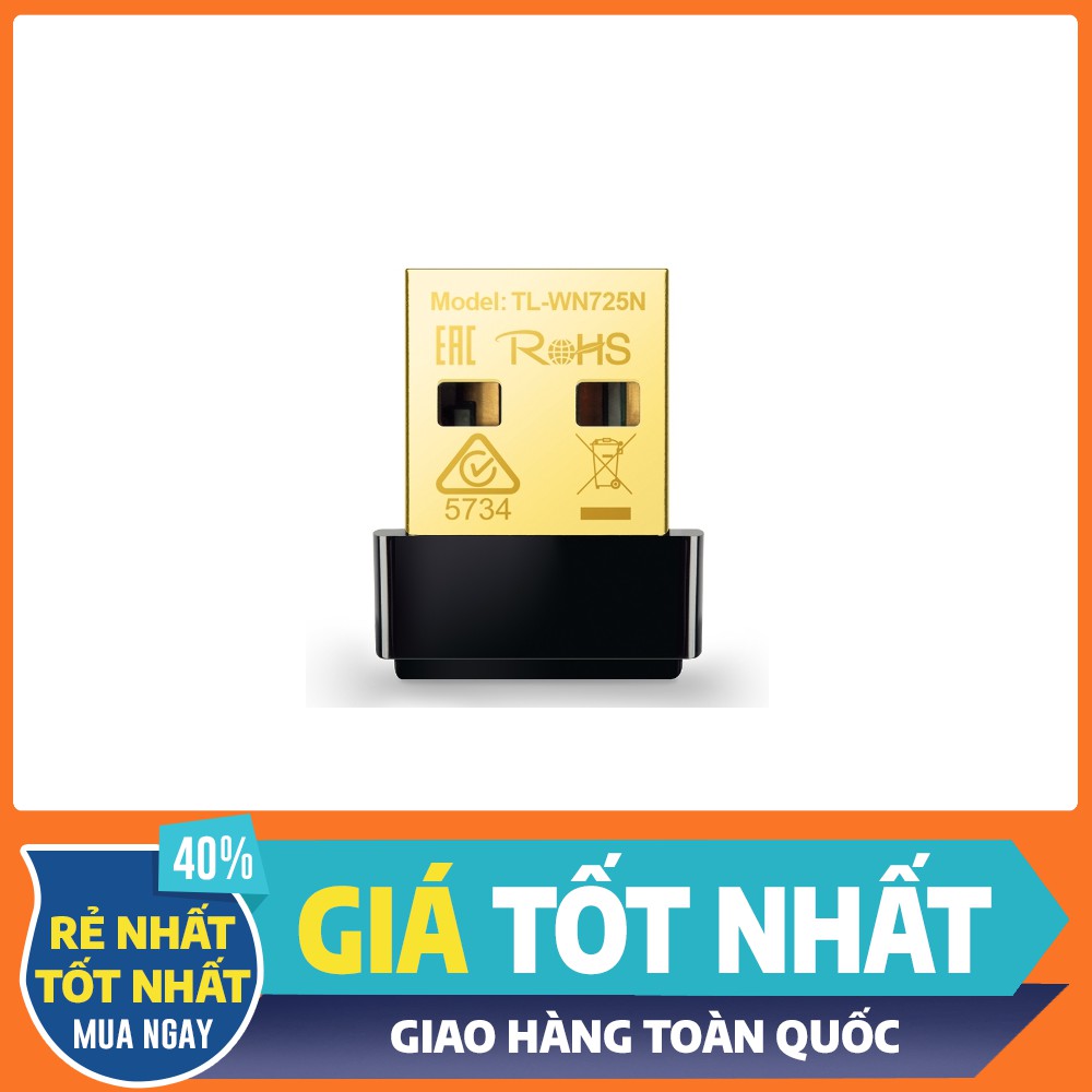 Bộ chuyển đổi USB Nano chuẩn N không dây tốc độ150Mbps - TL-WN725N - Hot Buys | BigBuy360 - bigbuy360.vn