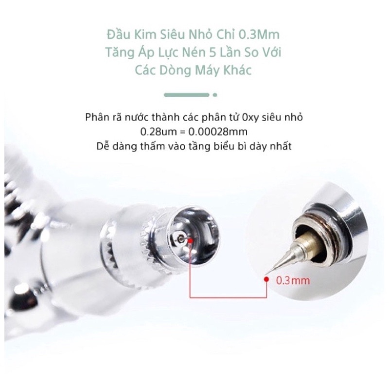Máy phun Oxy tươi cầm tay Cao cấp Dermabell giúp làm sạch dưỡng ẩm cấp nước Hỗ trợ Bảo hành