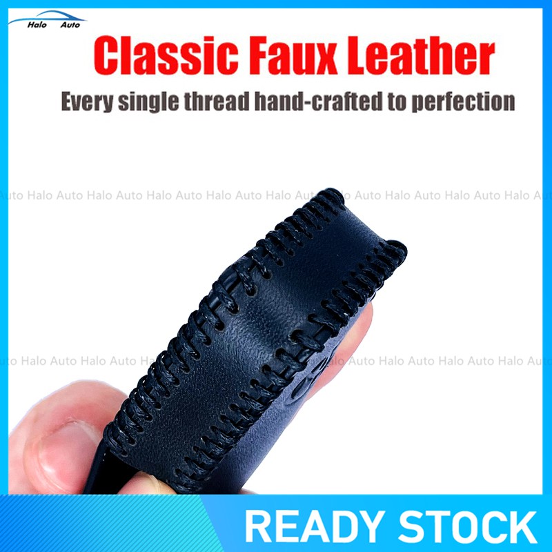 【Ready Stock】100% Genuine Leather Key Cover For Toyota VIOS-3 Buttons-OPP BAG