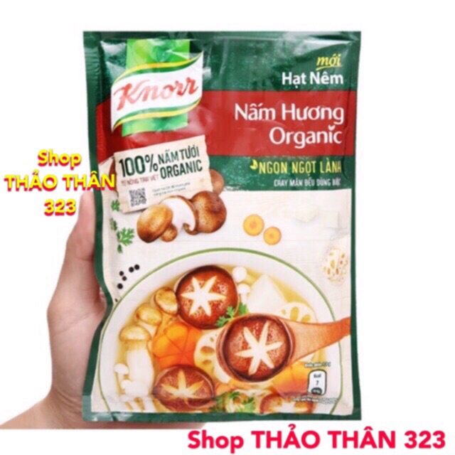 Knorr HẠT NÊM NẤM HƯƠNG Organic CHAY 400g | BigBuy360 - bigbuy360.vn