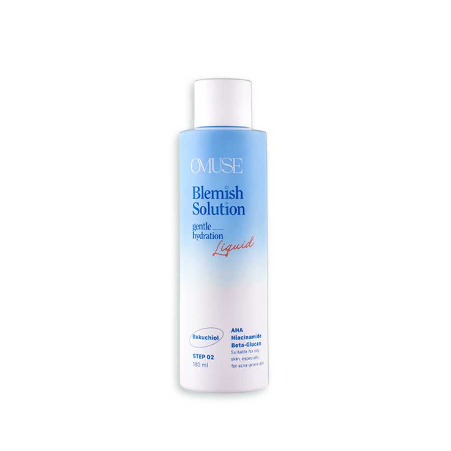 Toner giúp ngừa mụn và cấp ẩm O’Muse Blemish Solution Gentle Hydrating Liquid 180ml