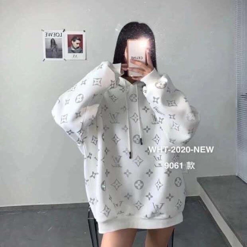 [GIÁ HUỶ DIỆT] Áo hoodies L.VV full chữ from thụng tay bồng( kèm ảnh thật) | BigBuy360 - bigbuy360.vn