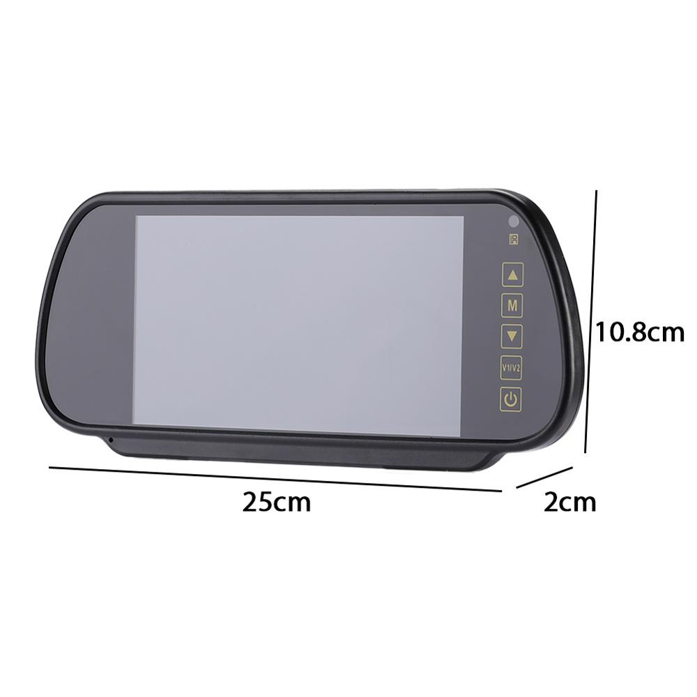 Gương Chiếu Hậu Màn Hình TFT LCD 7 Inch Hỗ Trợ Đỗ Xe Tầm Nhìn Đêm