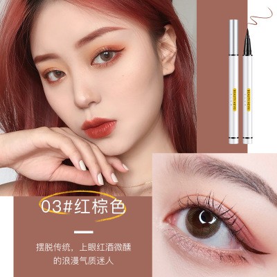 Eyeliner chống thấm nước và mồ hôi tốc độ khô chóng mặt trang điểm mịn học sinh mắt chất lỏng