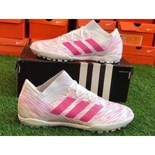 Giày đá bóng Nemeziz 18.3 TF màu hồng trắng/Siêu nhẹ, ôm khít chân -IHIO(&