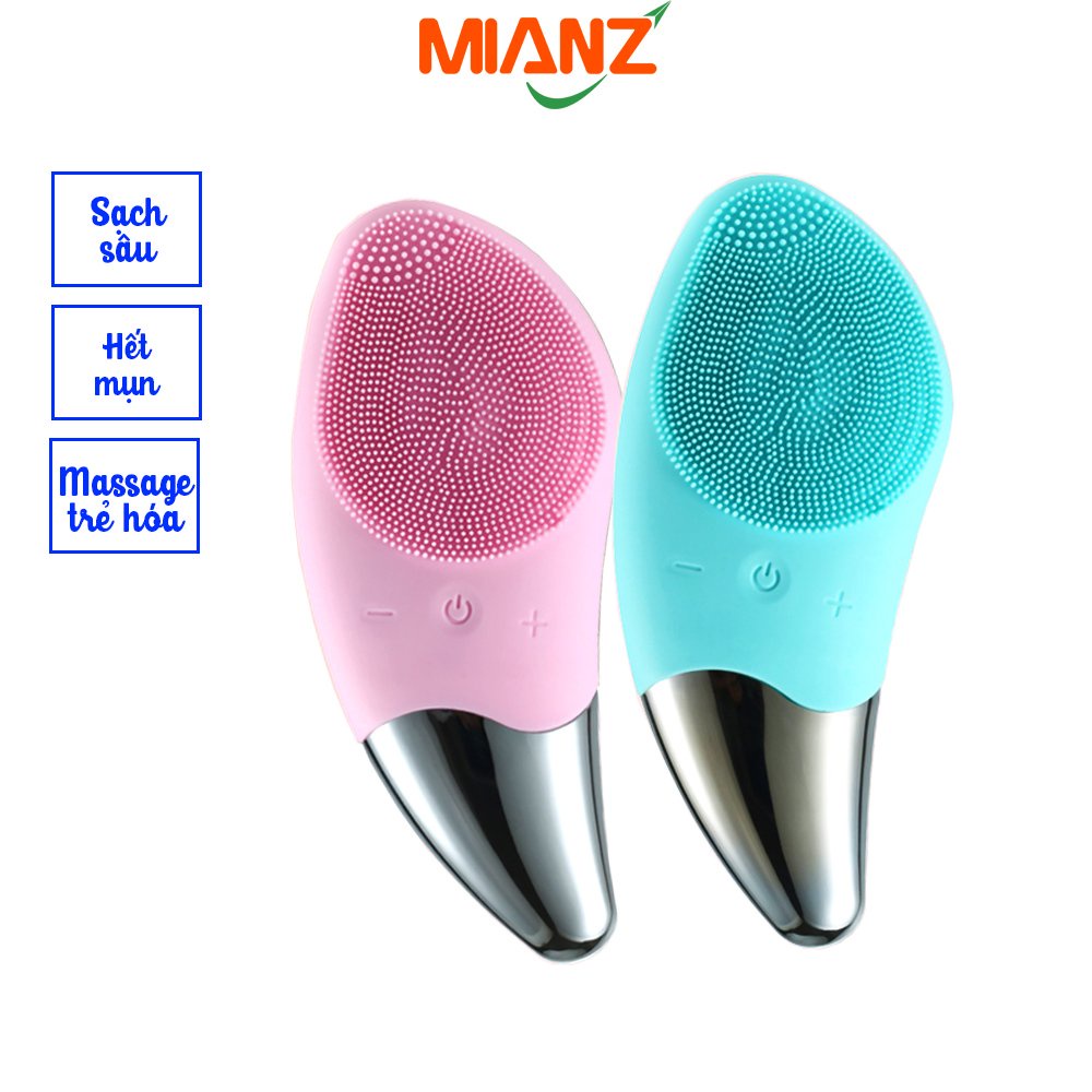 Máy rửa mặt Mianz Store nâng cơ massage mặt đẩy tinh chất chăm sóc mọi loại da - Bảo hành 6 tháng