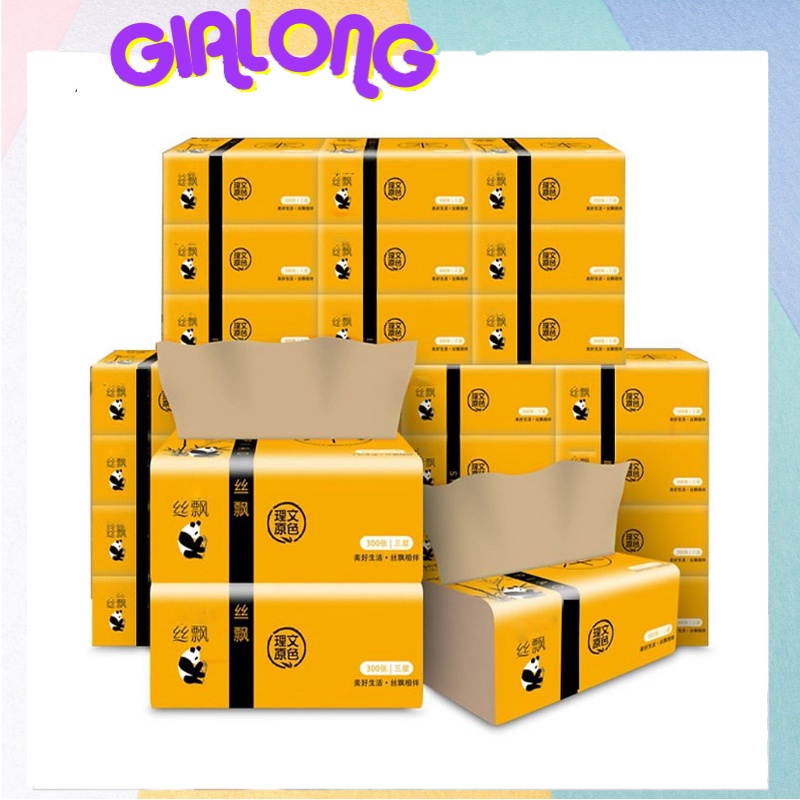 Khăn Giấy Ăn Gấu Trúc Sipiao Lẻ/Sỉ Không Chất Tẩy Trắng Tiện Lợi Cho Mang Theo Hoặc Bữa Ăn Gia Đình