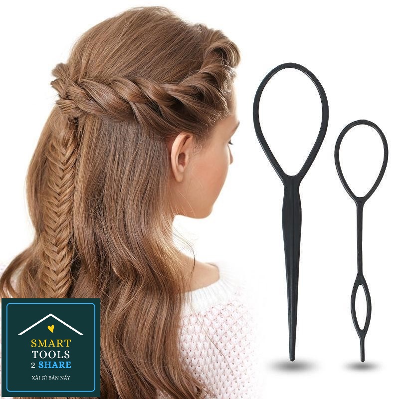 Set 4 Dụng Cụ Tạo Kiểu Tóc, Thắt Bím Tóc Đa Năng Phong Cách Nàng Thơ