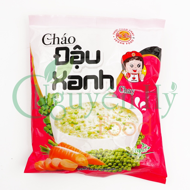 Cháo Chay Chà Bông Thịt Sợi Sườn Gà Bò Đậu Nành Đậu Đỏ Nấm Củ Cải Gạo Trắng Rong Biển Gạo Lứt Trắng Các Loại Âu Lạc 40g