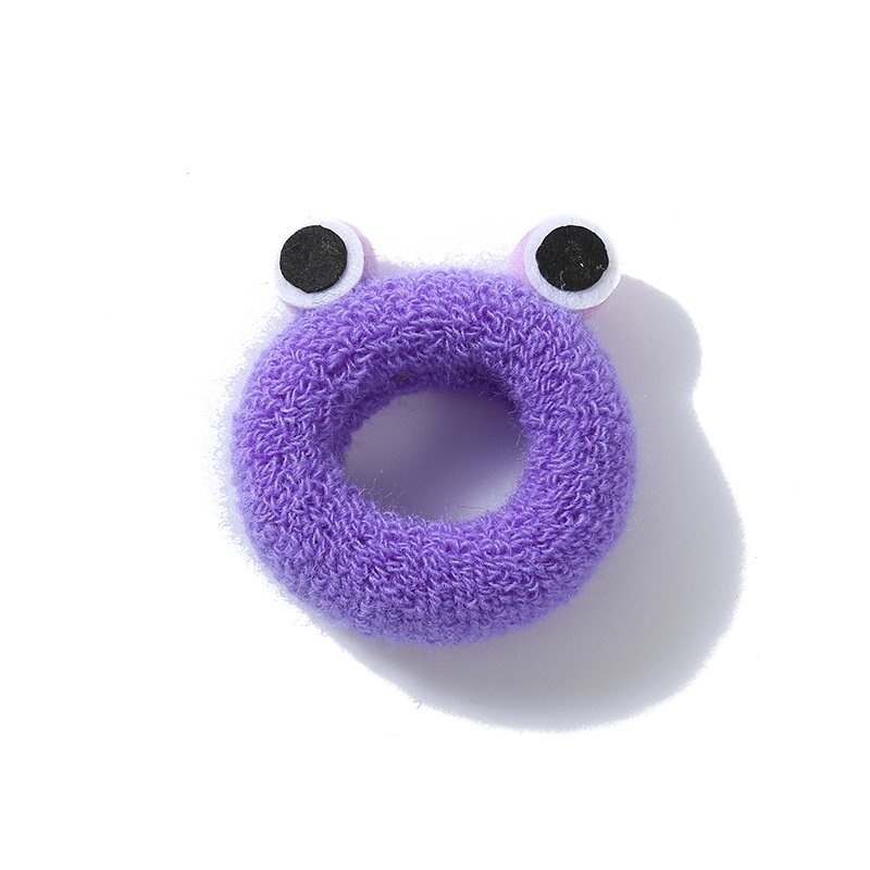 Dây buộc tóc co giãn dày dặn không đường may hình chú ếch nhỏ xinh xắn cho nữ