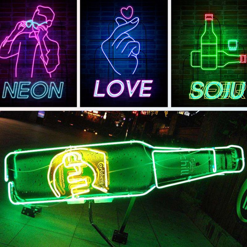 Dây Đèn Led Trang Trí Phòng Ngủ NEON FLEX 5M Bọc Silicon Không Thấm Nước, Dây LED 5M Đã Kèm Nguồn Ánh Sáng Sống Động