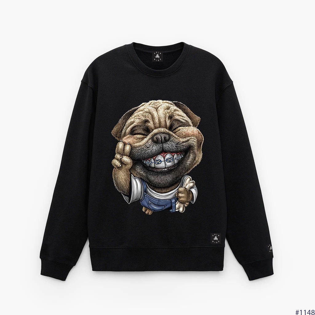 Áo Sweater OD Oversize Always Smile, áo nỉ dài tay Unisex ODIN CLOTHING