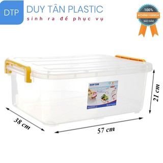 Thùng Nhựa Duy Tân Trong Suốt 30 Lít 57 x 38 x 21 cm No.H117- GIAO NHANH 1H