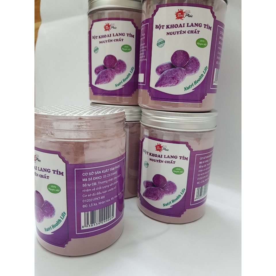 Bột khoai lang tím , bột khoai lang nguyên chất, làm bánh, phẩm màu, bột ăn dặm, trà sữa, đắp mặt