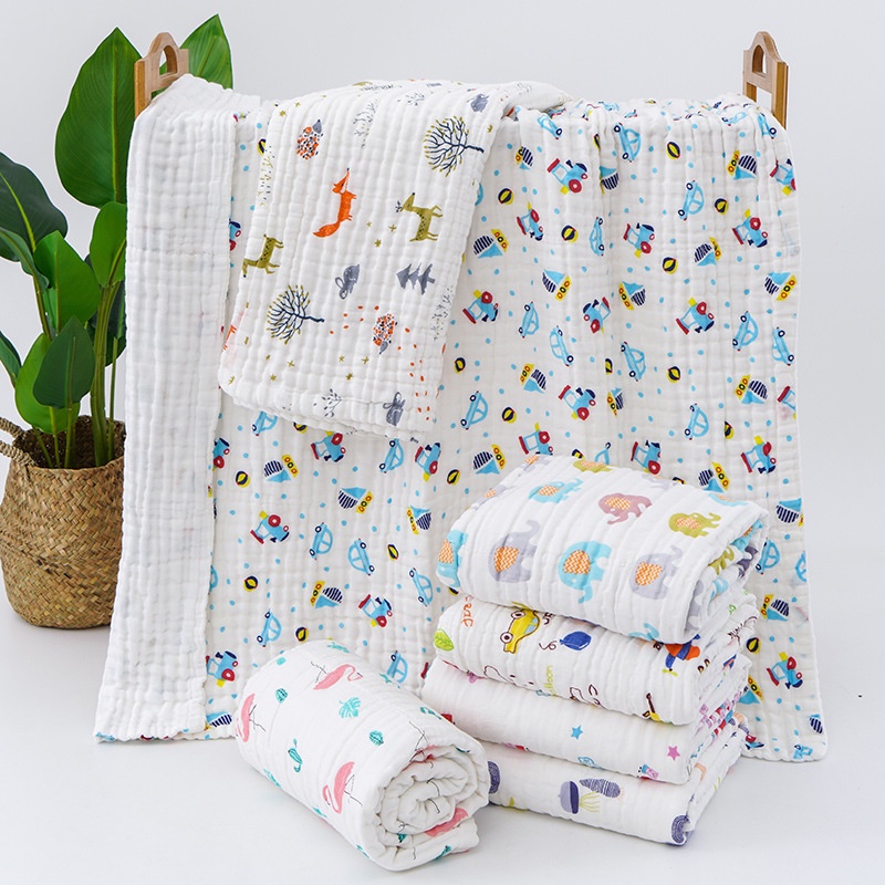 Khăn Tắm Xô Xuất NHật 6 Lớp Siêu Mềm Cho Bé , Khăn tắm xô 6 lớp siêu thấm Thị Nắng Store
