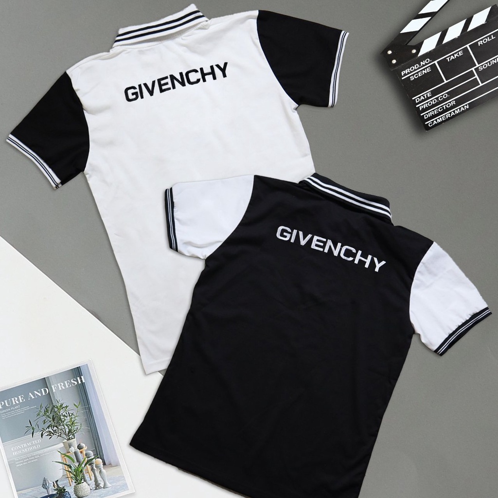 Áo thun nam ngắn tay POLO in chữ phối tay basic đơn giản vải cotton giãn bốn chiều tay ngắn VBSHOP003