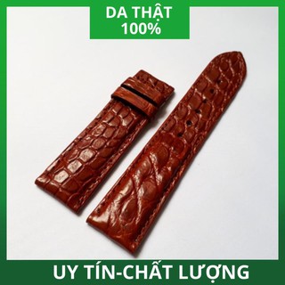 [ HÀNG CAO CẤP ] Dây Đồng Hồ Da Cá Sấu Thật Dập Vân Bền Đẹp (NHIỀU SIZE)