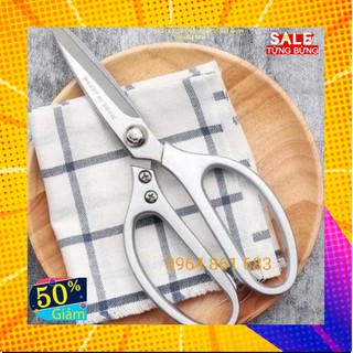  Kéo cắt thịt gà SK5 NHẬT BẢN ❤FREESHIP❤Kéo có cán inox liền khối siêu đẹp - siêu bền