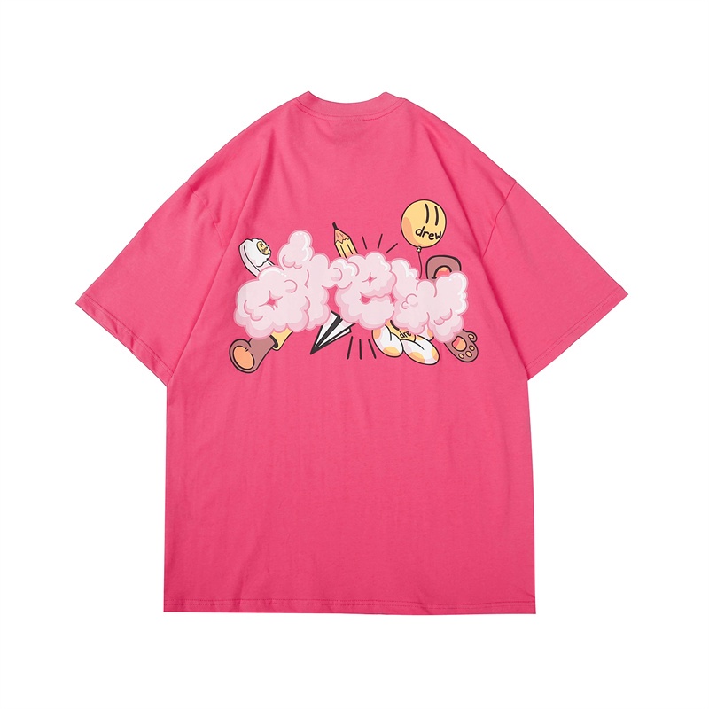 Áo Thun Cotton Tay Ngắn In Họa Tiết Dr168Eew Cổ Điển Thời Trang Mùa Hè Cho Nam Và Nữ