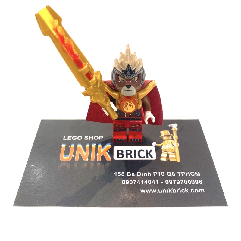 Lego UNIK BRICK Chima Lavertus Sư tử nâu chính hãng (như hình).