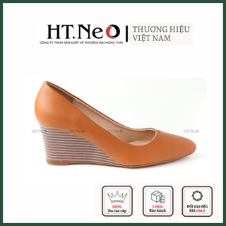 Giày nữ đế xuồng - Giày công sở nữ HT.NEO da bò thật 100% êm và cực mềm chân  tôn dáng sang chảnh cực đẹp mắt CS69