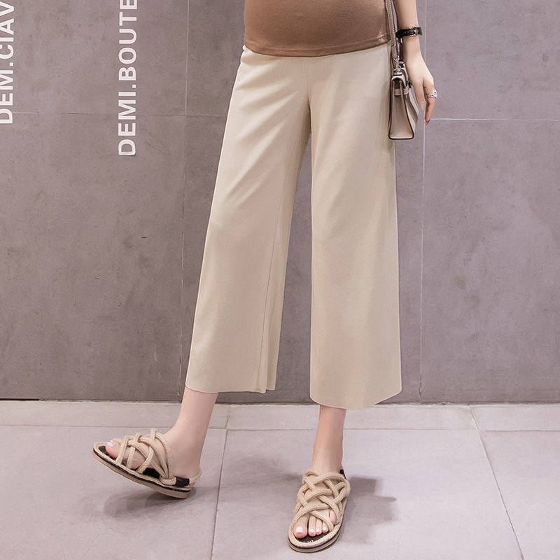 Quần ống rộng thời trang năng động cho mẹ bầu | BigBuy360 - bigbuy360.vn