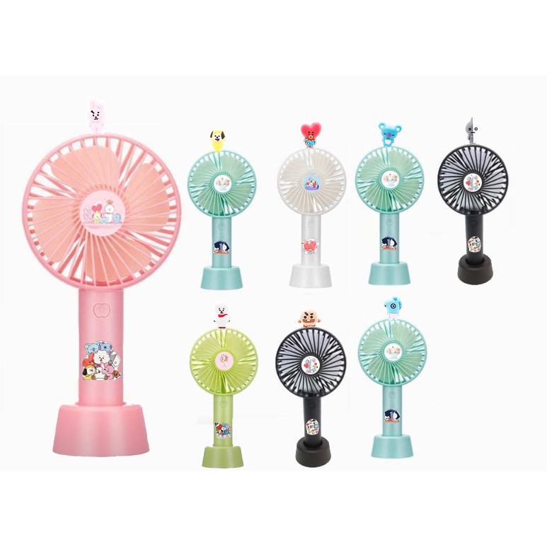 Quạt sạc blackpink QSI2 idol kpop blink quạt usb army hoạt hình