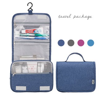 [HCM] Túi đựng đồ mỹ phẩm, đồ dùng cá nhân du lịch nhỏ gọn có móc treo