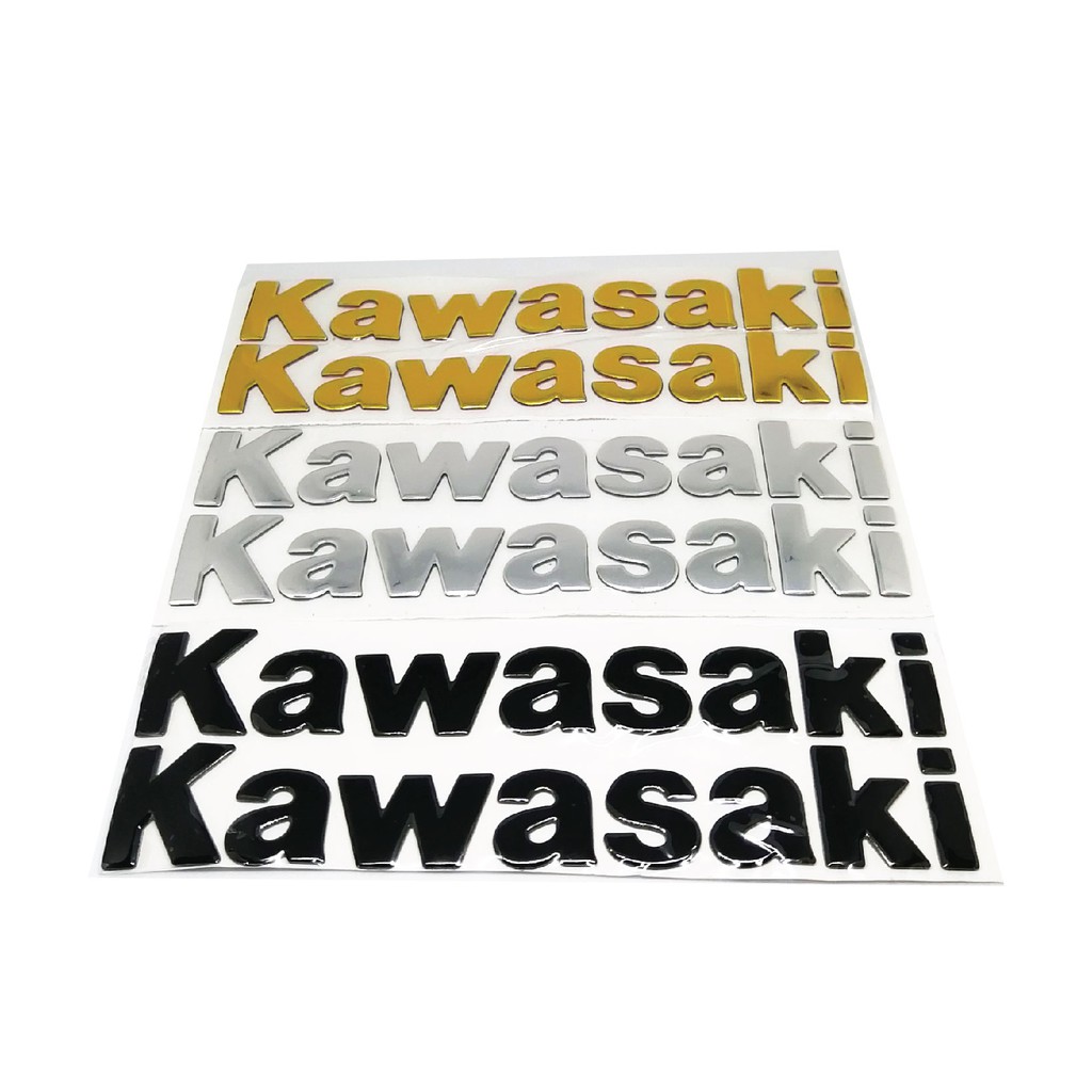 TEM nổi KAWASAKI LOGO KAWASAKI (1 CẶP 2 CÁI)