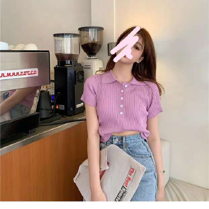 áo polo Ngắn Tay Trơn Màu Xinh Xắn Dành Cho Nữ 8052 | BigBuy360 - bigbuy360.vn